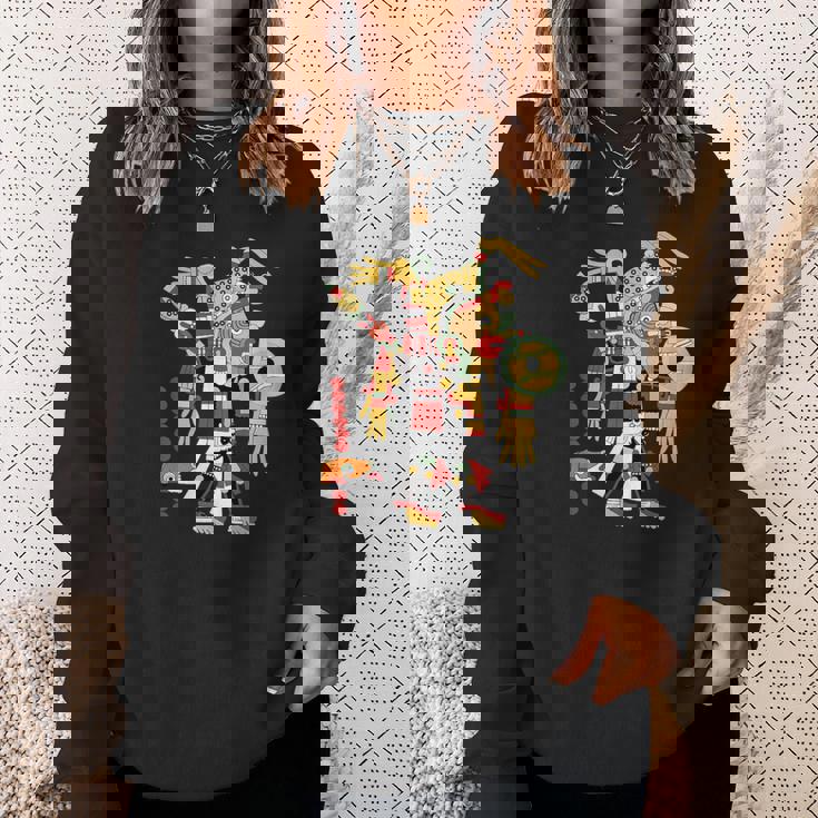 アステカ人、インカ人、メキシコの芸術彫刻マヤマヤン スウェットシャツ 彼女への贈り物