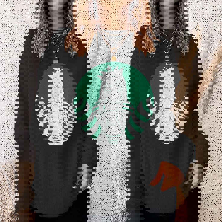 アニメスターセクシーセーラーグリーンマーメイドデザイン。 スウェットシャツ 彼女への贈り物