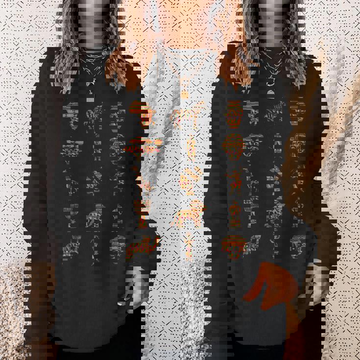 アフリカ ケンテ パターン シンボル アフリカ ケンテ パターン ガーナ スウェットシャツ 彼女への贈り物