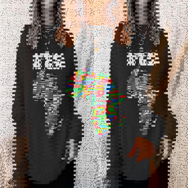 アフリカtシャツ 誇り高きアフリカ国旗大陸愛 スウェットシャツ 彼女への贈り物