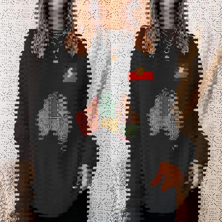 アボリジニ・アート・オーストラリア スウェットシャツ 彼女への贈り物