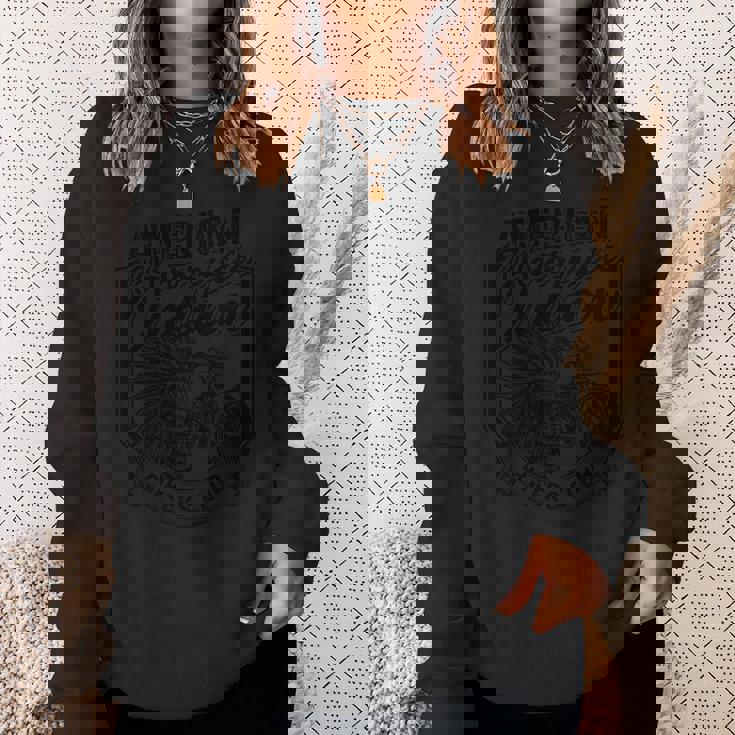 アメリカンモーターサイクル インディアン バイカーズクラブ 先住民 長袖tシャツ スウェットシャツ 彼女への贈り物