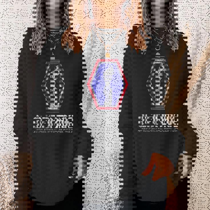 アメリカン・マローダー：第442連隊戦闘チーム・ゴー・フォー・ブローク スウェットシャツ 彼女への贈り物