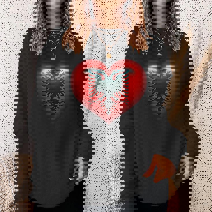 アルバニア国旗 イーグル ダブル レッド アルバニア シュキペ コソボ スウェットシャツ 彼女への贈り物