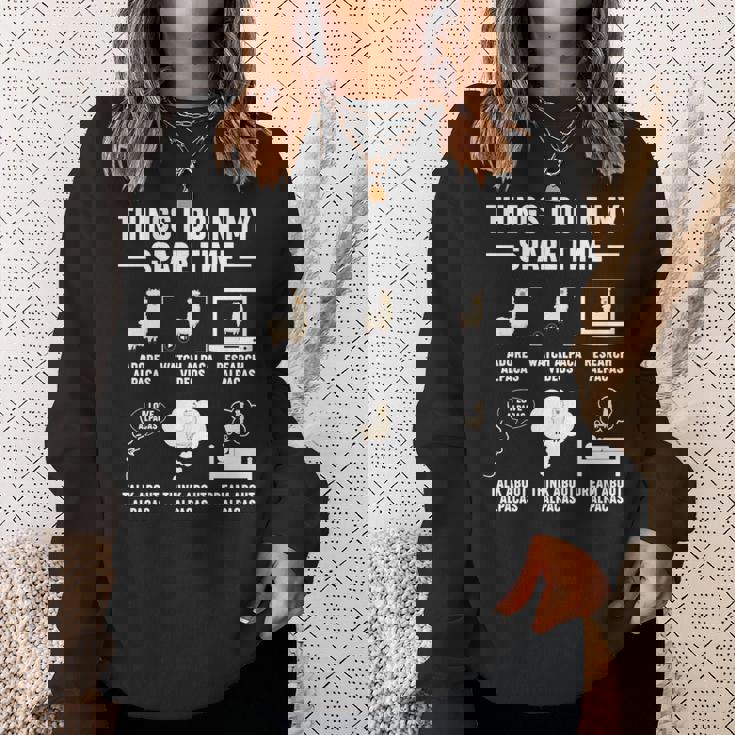 アルパカ ファンキーパー おもしろアルパカ 長袖tシャツ スウェットシャツ 彼女への贈り物