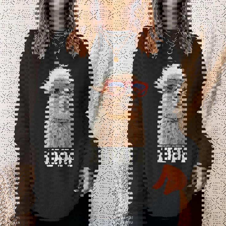 アルパカ・パパ・アルパパ・ラマ・パパ・アルパカ・パパ・ワーター・ワンダリングalpapa スウェットシャツ 彼女への贈り物