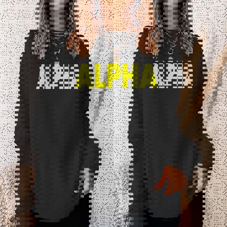 アルファ 長袖tシャツ スウェットシャツ 彼女への贈り物