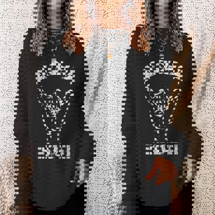 アロハ ハワイ シャカ サイン サーフ スウェットシャツ 彼女への贈り物