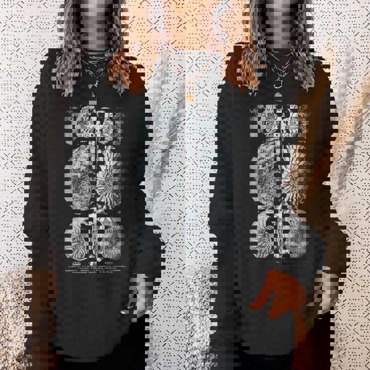 アンモナイト化石 地質学者 古生物学者研究 古生物学 スウェットシャツ 彼女への贈り物