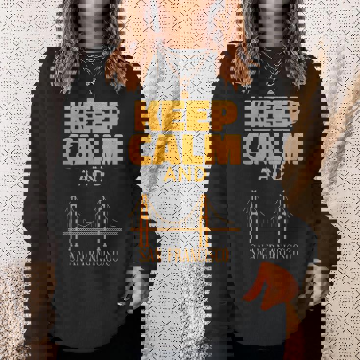 アーキテクチャ サンフランシスコ オーナメント ブリッジ かわいいサンフランシスコ スウェットシャツ 彼女への贈り物