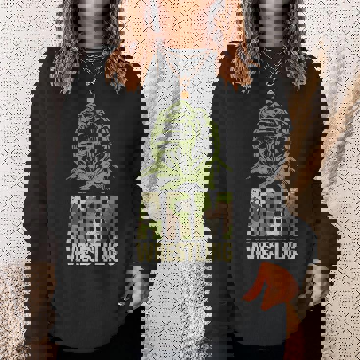 アームレスリングアームプレス、二頭筋 スウェットシャツ 彼女への贈り物