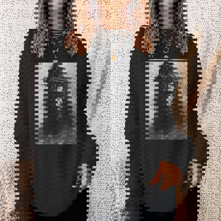 イエス、キリスト教、教会、キリスト、イエス スウェットシャツ 彼女への贈り物