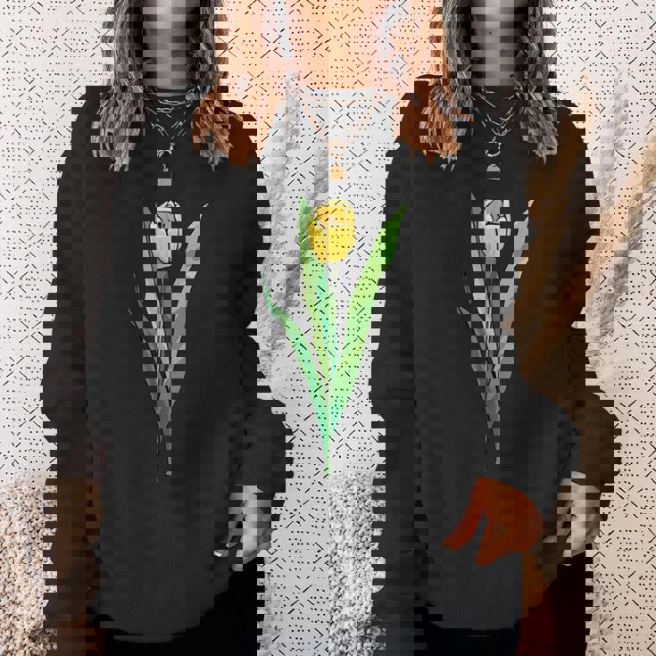 イエローチューリップ スウェットシャツ 彼女への贈り物