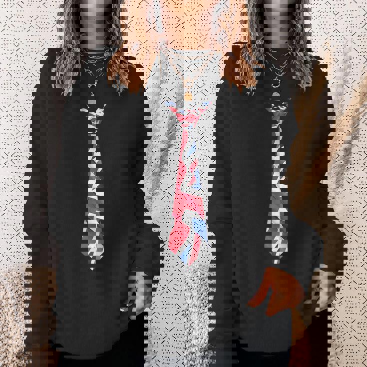 イギリス国旗ユニオンジャックネクタイ イギリス帝国 スウェットシャツ 彼女への贈り物