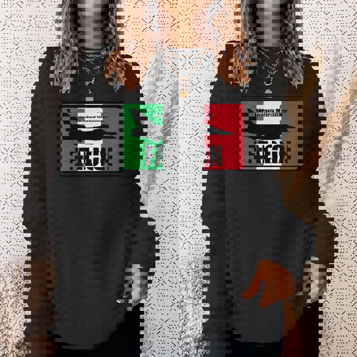 イタリアン F-16 ファルコンパッチ スウェットシャツ 彼女への贈り物