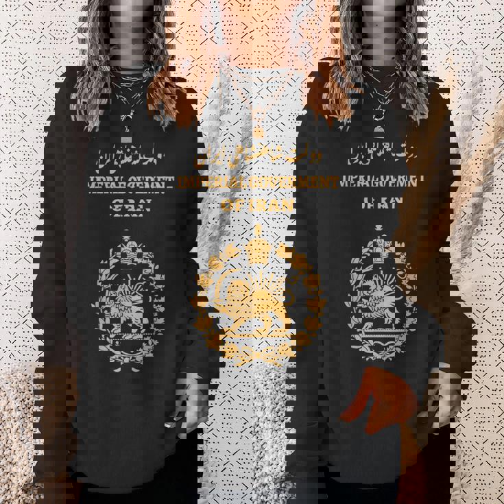 イラン、イランライオンサンパスポート ペルシャ、イラン国旗 スウェットシャツ 彼女への贈り物