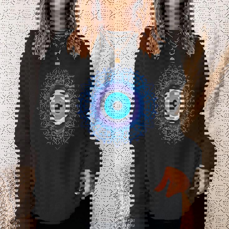 イーブルアイシャツ トルコの目の保護 悪霊 スウェットシャツ 彼女への贈り物