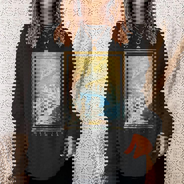 ウィリアム・ブレイク ジェイコブの梯子 芸術 象徴主義 神秘主義 魔法 William Blake Jacob スウェットシャツ 彼女への贈り物