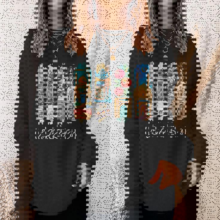 ウズベキスタン 筆文字 ウズベク バカンス お土産 ウズベキスタン スウェットシャツ 彼女への贈り物