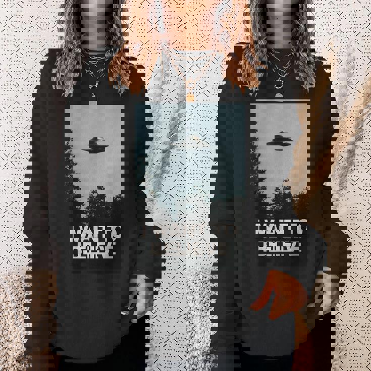 エイリアンufoアパレル「I Want To Believe」 スウェットシャツ 彼女への贈り物