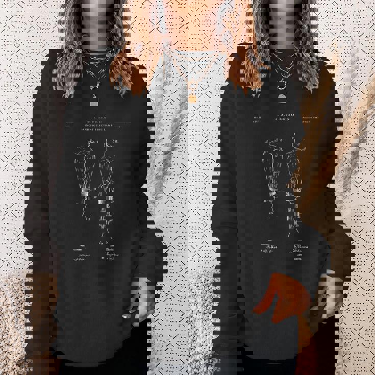 エジソン特許tシャツ-電気tシャツ スウェットシャツ 彼女への贈り物
