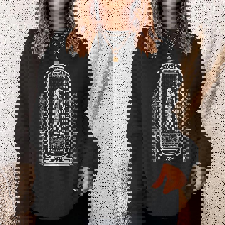 エジプト神 トート目 ホルスの目 エジプト アンク ファラオ スウェットシャツ 彼女への贈り物