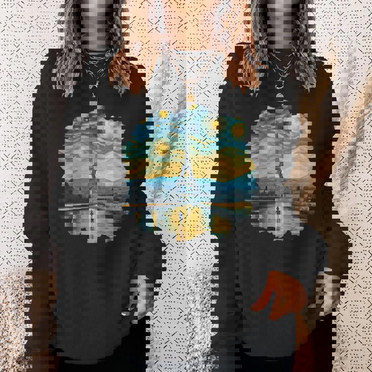 エッフェル塔 アートワーク ルーヴル美術館 フランス観光 パリ スウェットシャツ 彼女への贈り物