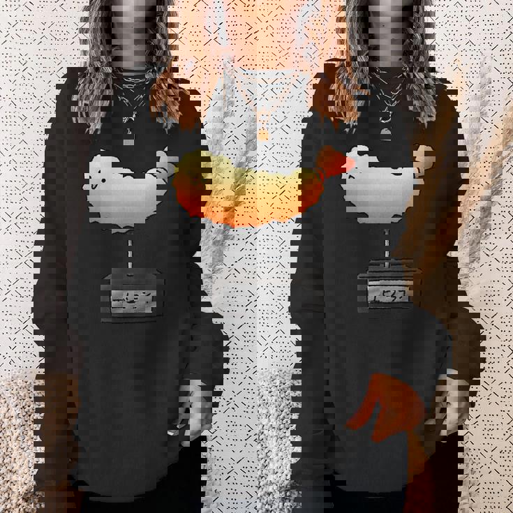 エビフライの模型 えびフライ 海老フライ スウェットシャツ 彼女への贈り物