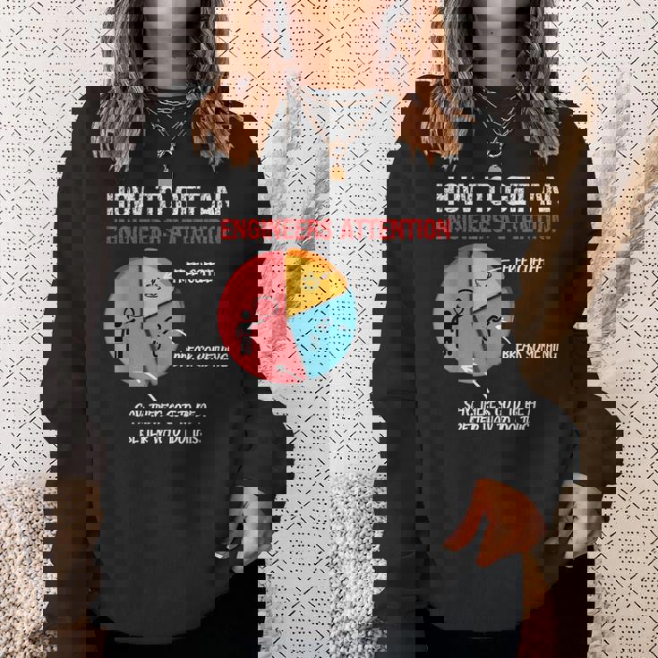 エンジニアの注目を集める方法 面白いエンジニア スウェットシャツ 彼女への贈り物