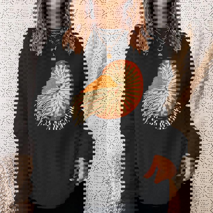 オウムガイ 海の生き物 太古の時代 海を救う スウェットシャツ 彼女への贈り物