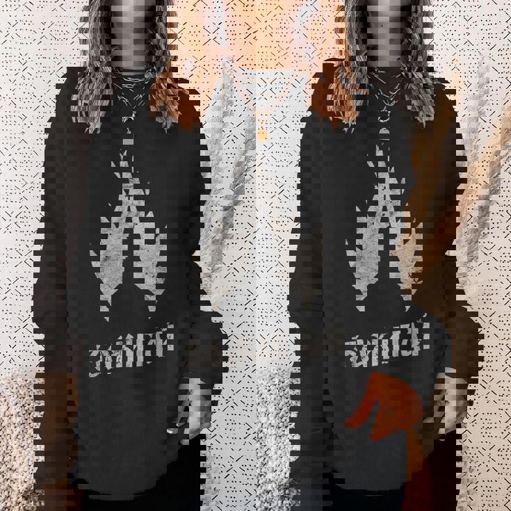 オカルト滞在ライトロシア語キリルゴシックバーニング教会グリム スウェットシャツ 彼女への贈り物