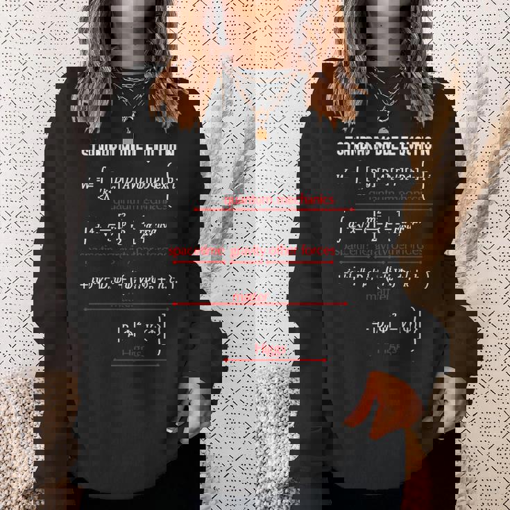 オタク標準模型方程式 物理学 数学科 先生 長袖tシャツ スウェットシャツ 彼女への贈り物