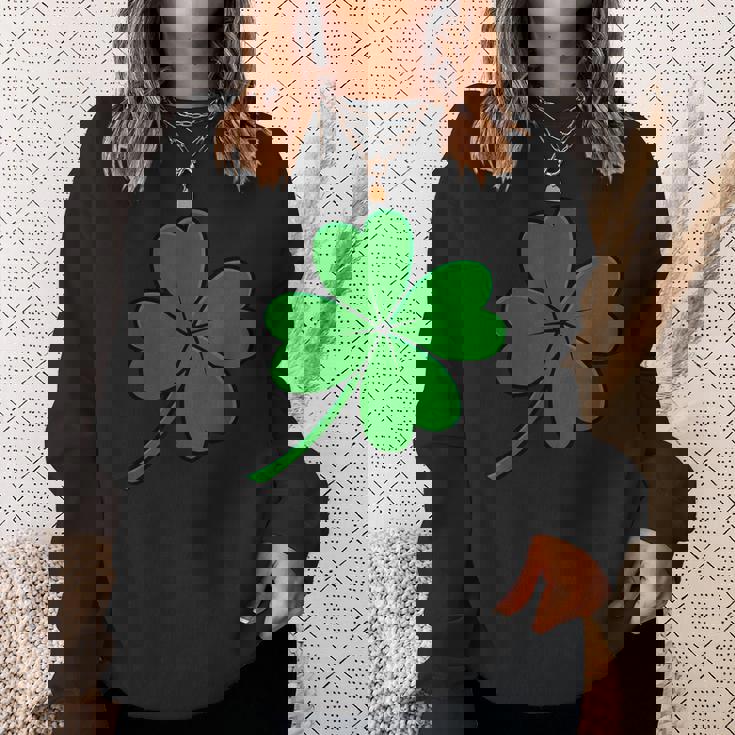 オリジナルラッキー四つ葉クローバー スウェットシャツ 彼女への贈り物