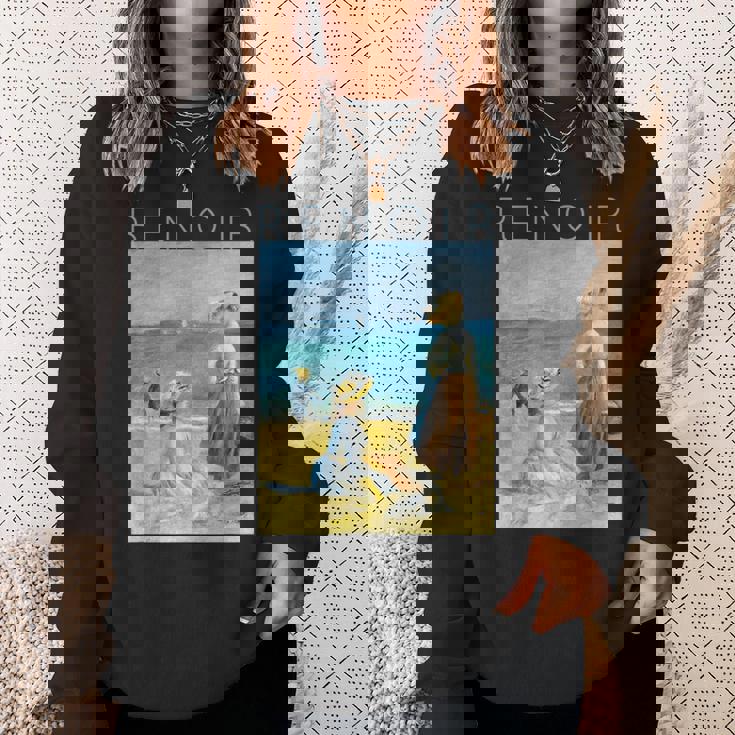 オーギュスト・ルノワール ビーチのフィギュア スウェットシャツ 彼女への贈り物