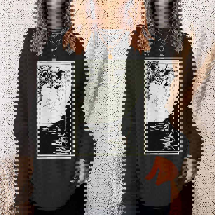 オーブリー・ビアズリーによるクライマックス1893 長袖tシャツ スウェットシャツ 彼女への贈り物