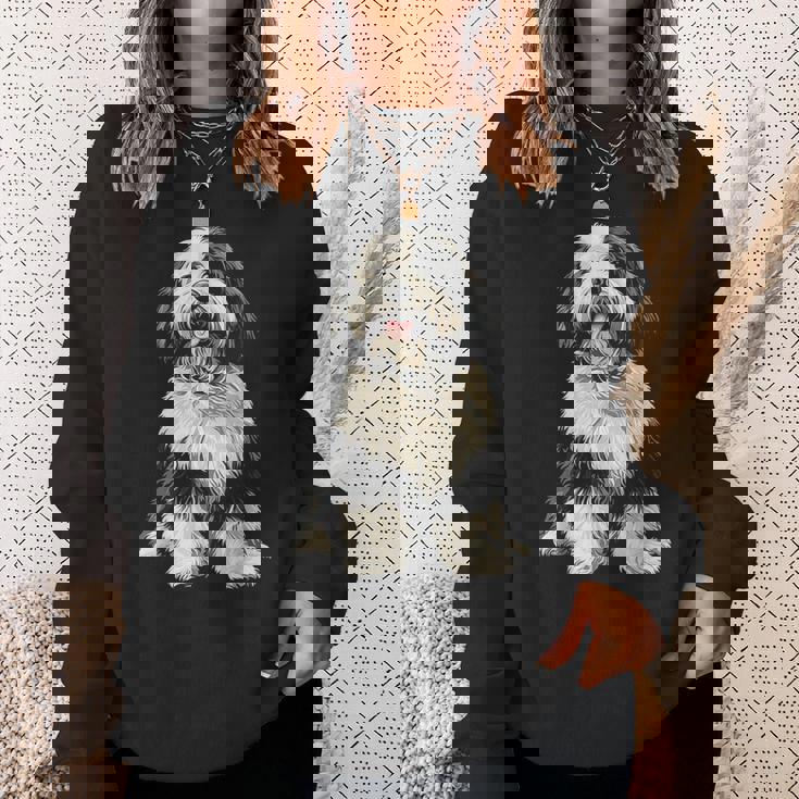 オールドイングリッシュシープドッグ 犬 ペット アートワーク オールドイングリッシュシープドッグ スウェットシャツ 彼女への贈り物