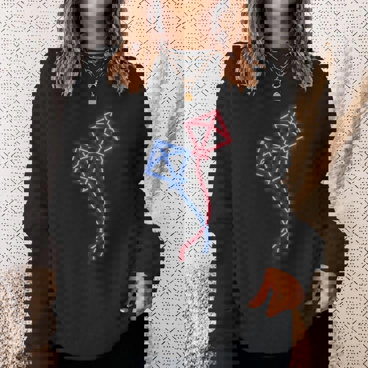 カイト フライング カイト ライディング ザ ウィンド カイト フライング プロフェッショナル スウェットシャツ 彼女への贈り物