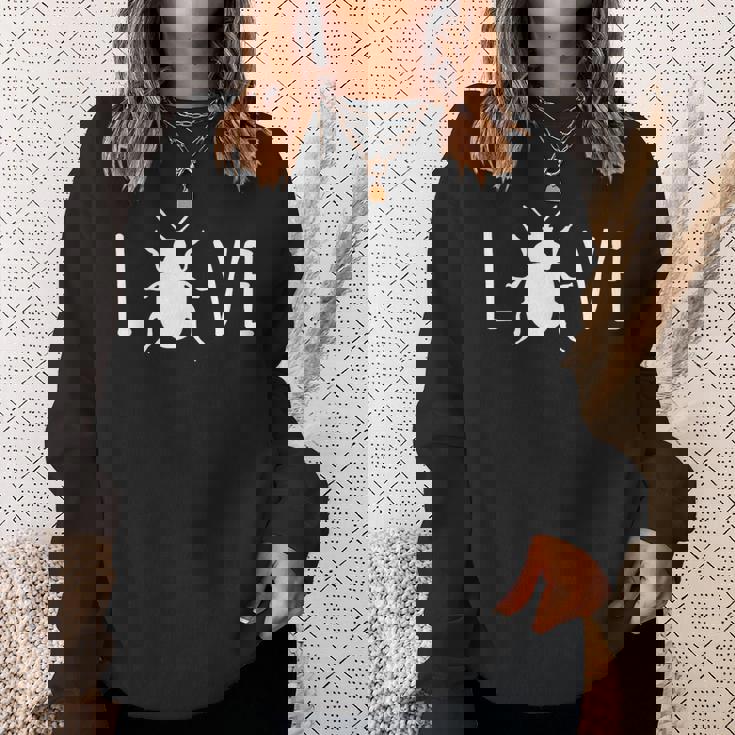 カブトムシ かわいい昆虫学の甲虫学 スウェットシャツ 彼女への贈り物