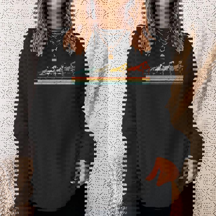 カマキリ 虫 虫 愛 祈る カマキリ レトロ スウェットシャツ 彼女への贈り物