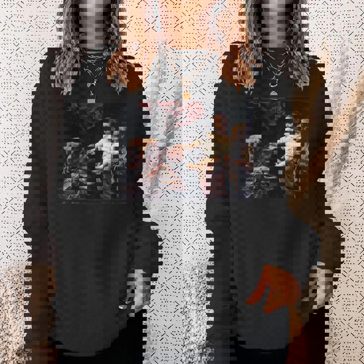 カラヴァッジョのジュディス・ホロフェルネス スウェットシャツ 彼女への贈り物