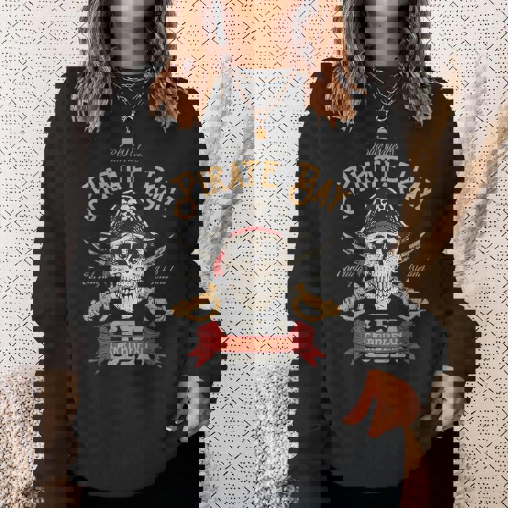 カリブ海 クロスボーン 海賊 スウェットシャツ 彼女への贈り物