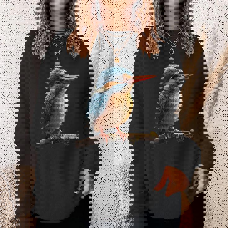 カワセミ カワセミ 鳥 甘いカワセミ カワセミ スウェットシャツ 彼女への贈り物