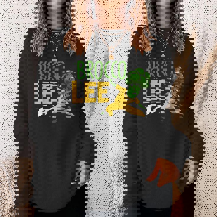 カンフー ブロッコリー ブロッコリー ビーガン 野菜 スウェットシャツ 彼女への贈り物