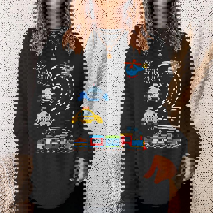 キッズトラック 電車 2歳の誕生日パーティー 幼児 2歳 誕生日 スウェットシャツ 彼女への贈り物