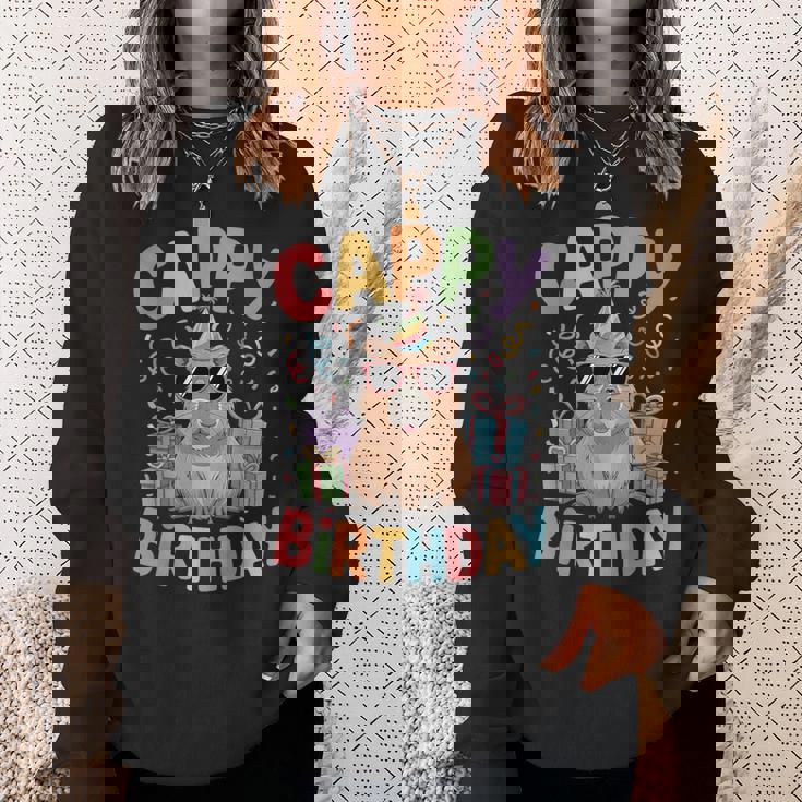 キャッピー・バースデー・カピバラ愛好家 バースデー・カピバラcappy Birthday スウェットシャツ 彼女への贈り物