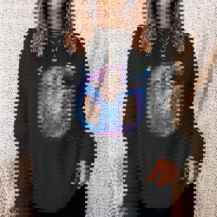 クオッカ、宇宙のクオッカ、オーストラリアの動物クオッカ スウェットシャツ 彼女への贈り物