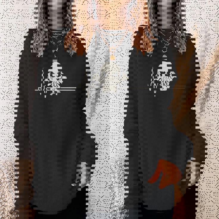 クトゥルフ ハートビート キュート コズミックホラー クトゥルフ 心電図 スウェットシャツ 彼女への贈り物