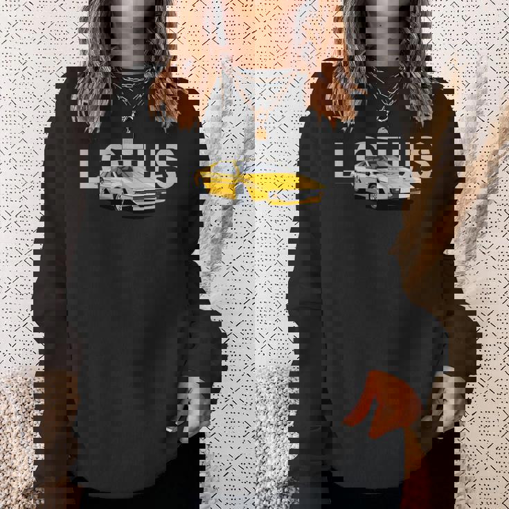 クラシック ブリティッシュ ロータス エスプリ スポーツカー 長袖tシャツ スウェットシャツ 彼女への贈り物