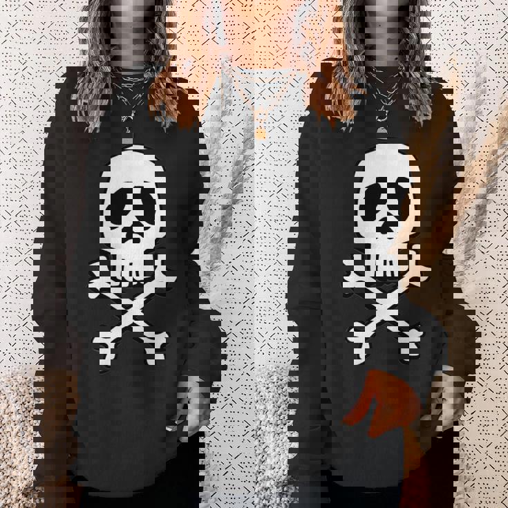 クラシック 宇宙 海賊 パンク スカル キャプテン ハロウィン 長袖tシャツ スウェットシャツ 彼女への贈り物