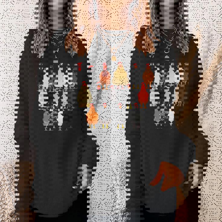 クリスマス チキン スクワッド サンタ 帽子 かわいい チキン ファーム 動物 スウェットシャツ 彼女への贈り物